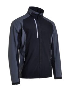 Abacus heren golf regenjack Links zwart-grijs