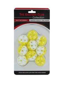 Golfers Club oefenballen Practice Airball 9 stuks