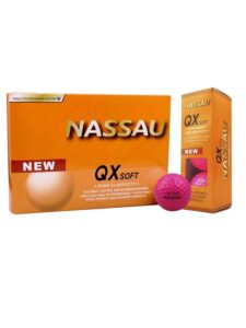 Nassau golfballen QX soft pink