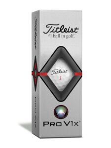 Titleist golfballen Pro V1 X sleeve wit met nummers naar keuze