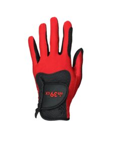 Fit39ex unisex golfhandschoen rood-zwart