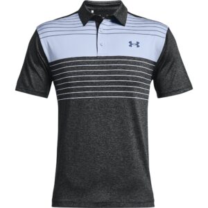 Under Armour heren golfpolo Playoff 2.0 Press zwart-blauw