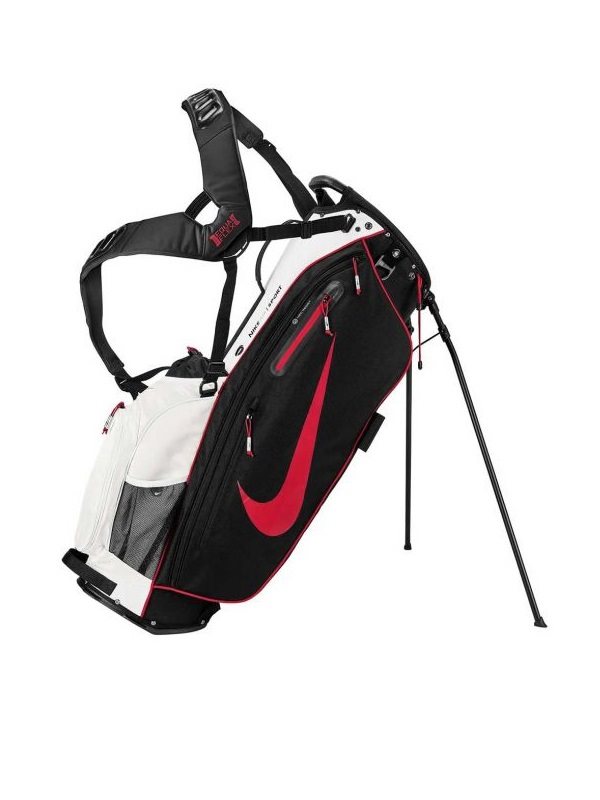 Nike golftas Air Sport Stand Bag grijs zwart rood Golftassen