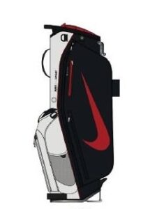 Nike golftas Air Stand Bag grijs-zwart-rood - Golftassen, Golfclubs, Golfschoenen | online kopen bij Point | Golfers