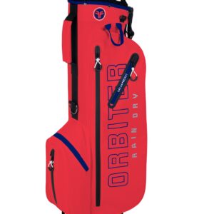 Fastfold golftas Orbiter Rain Dry Stand Bag rood-navy