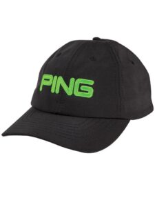 Ping junior golfcap Tour Light zwart-lime