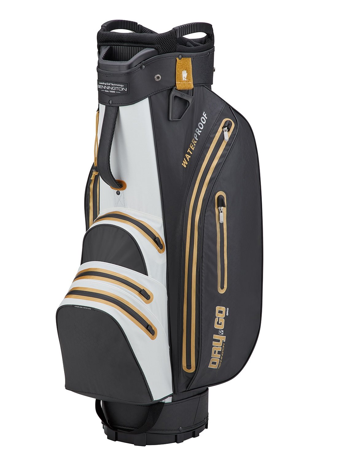 Bloody Gezamenlijke selectie moord Bennington golftas Dry-GO 22 Cart Bag zwart-wit - Golftassen, Golfclubs,  Golfschoenen | Ook online kopen bij Golfers Point | Golfers Point