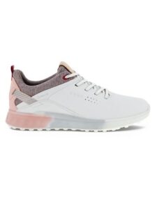 Ecco dames golfschoenen S-Three wit-zilver-roze