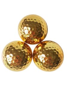 Nassau golfballen Goud 3 stuks