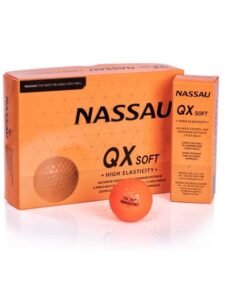 Nassau golfballen QX Soft oranje