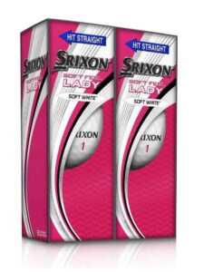 Srixon Soft Feel Lady 6-pack golfballen wit