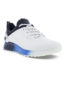 Ecco heren golfschoenen S-Three wit-zwart-blauw