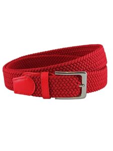 Alberto heren golfriem Braided rood