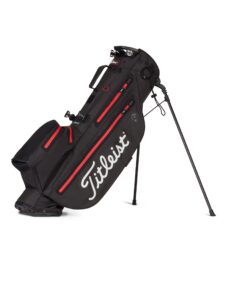Titleist golftas Players 4 StaDry Stand Bag zwart-rood