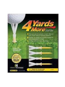 4 Yards More golftees 2 3/4 inch geel