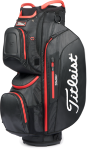 Titleist golftas 15 StaDry Cart Bag zwart-rood