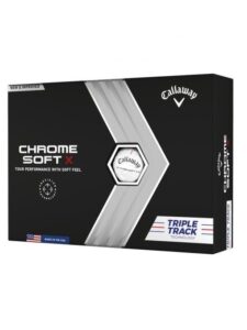 Callaway golfballen Chrome Soft X 22 Triple Track wit