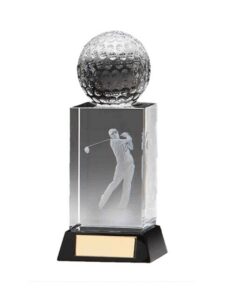 Fore golfer in glas 2e prijs
