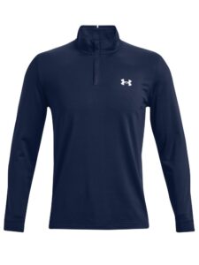 Under Armour heren golfpolo lange mouw Playoff 2.0 korte rits navy