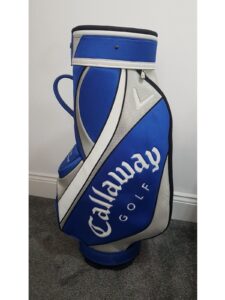 Callaway golftas Staff by Cleveland Cart Bag blauw-wit ACTIE