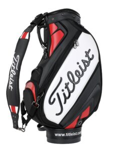 Titleist golftas Tour Staff 9,5' Cart Bag zwart-rood-wit ACTIE