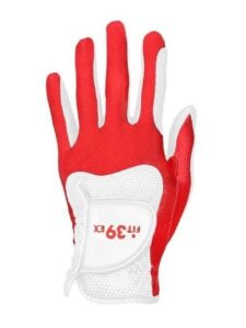 Fit39ex unisex golfhandschoen rood-wit