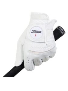 Titleist heren golfhandschoen Perma-Soft leer wit