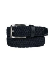Alberto heren golfriem Braided zwart