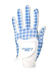 Fit39ex unisex golfhandschoen blauw ruitje