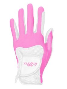 Fit39ex unisex golfhandschoen wit-roze