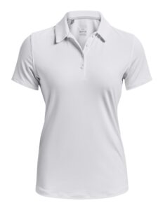 Under Armour dames golfpolo Zinger Playoff wit