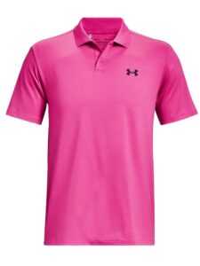 Under Armour heren golfpolo Performance 3.0 rebel pink
