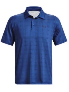 Under Armour heren golfpolo Playoff 3.0 Deuces Grid blauw