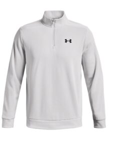 Under Armour heren golfsweater Fleece 1/4 zip gebroken wit