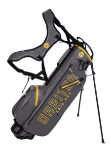 Fastfold golftas Orbiter Rain Dry (waterdicht) Stand Bag grijs-geel