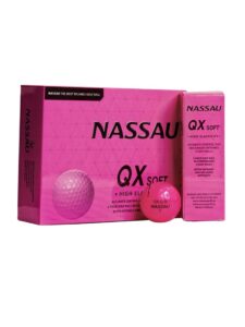 Nassau golfballen QX soft pink